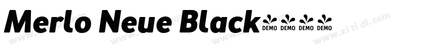Merlo Neue Black字体转换